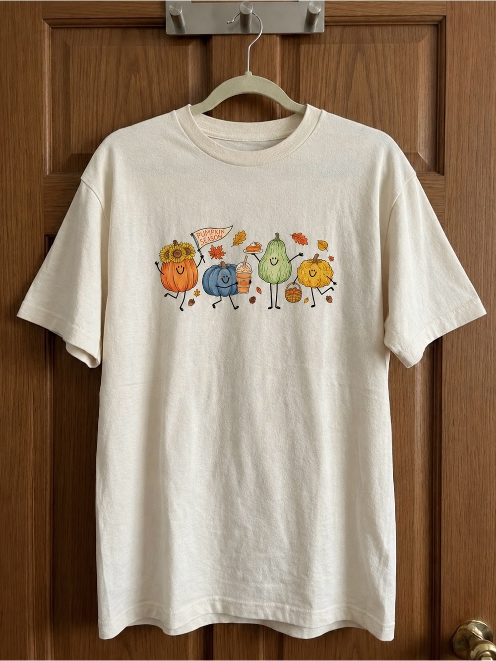 Pumpkin Season Coffee Sunflower Cozy Fall Aesthetic Statement Womens Graphic Tee